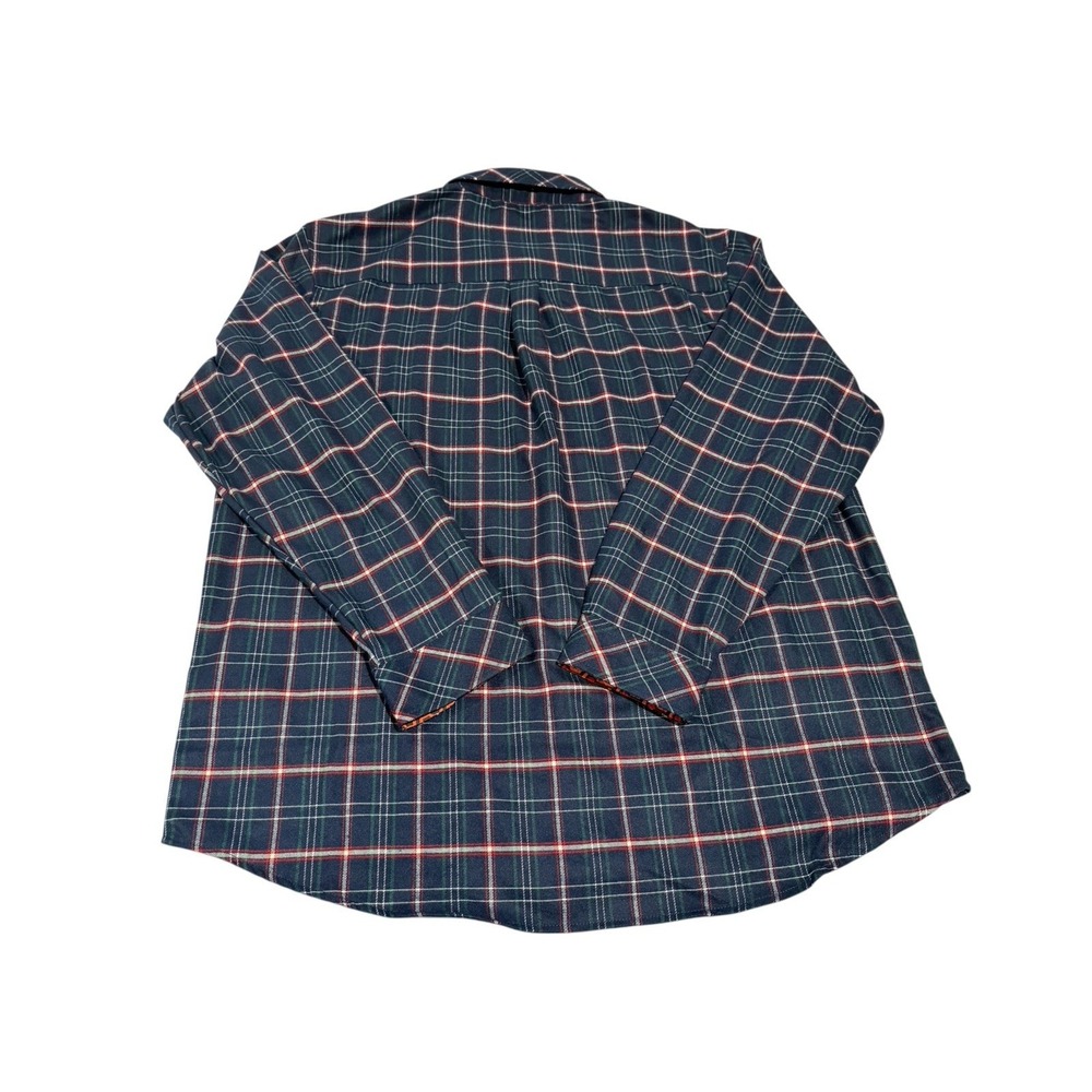 Zero Foxtrot Men’s Sz 3XL Multicolor Plaid Flannel Button Down Shirt Long Sleeve - Picture 2 of 15
